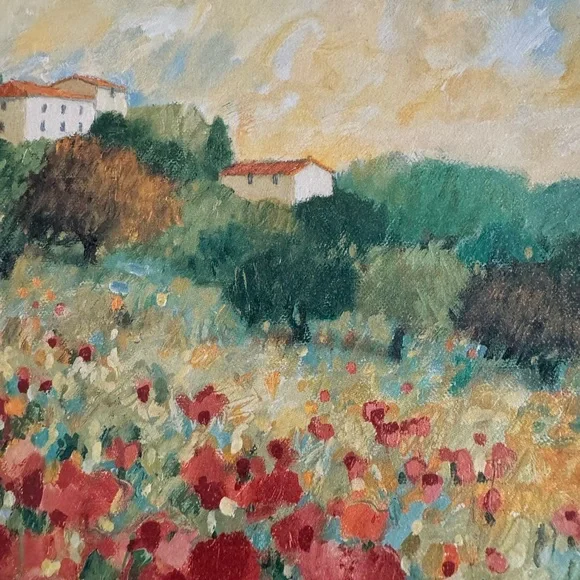 Francesca’s Villa textured framed print by Hazel Barker.In great condition. - Picture 4 of 11